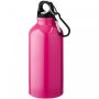 Oregon 400 ml aluminiumsflaske med karabinkrok Rosa