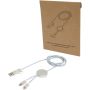 Alasia 5-i-1 kabel 150 cm for datasynkronisering og 27 W hurtiglading, av resirkulert aluminium og plast Sølv