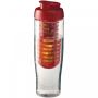 H2O Active® Tempo 700 ml sportsflaske og infuser med flipp lokk Rød