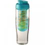 H2O Active® Tempo 700 ml sportsflaske og infuser med flipp lokk Turkis