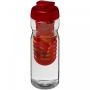 H2O Active® Base 650 ml sportsflaske og infuser med flipp lokk Rød