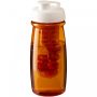 H2O Active® Pulse 600 ml sportsflaske og infuser med flipp lokk Transparent oransje