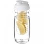 H2O Active® Pulse 600 ml sportsflaske og infuser med flipp lokk Transparent