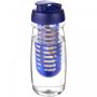 H2O Active® Pulse 600 ml sportsflaske og infuser med flipp lokk Transparent