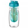 H2O Active® Pulse 600 ml sportsflaske og infuser med flipp lokk Transparent