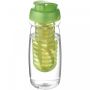 H2O Active® Pulse 600 ml sportsflaske og infuser med flipp lokk Transparent