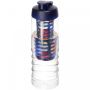 H2O Active® Treble 750 ml flaske med flipp lokk og infuser Transparent