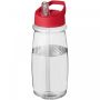 H2O Active® Pulse 600 ml sportsflaske med tut lokk Rød