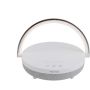 Prixton 4-i-1 10 W Bluetooth® høyttaler med LED lys og trådløs ladebase Hvit