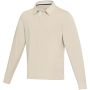 Clyde unisex organic rugby polo sweatshirt Oatmeal