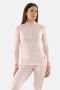 Termo Sequal Jaquard Turtle neck w. zip LS W Soft Pink