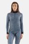 Termo Sequal Jaquard Turtle neck w. zip LS W Navy