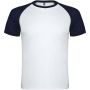 Indianapolis teknisk t-skjorte for barn white-navyblue