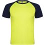 Indianapolis teknisk t-skjorte for barn flyellow-navyblue