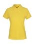 Klassisk polo for damer Gul