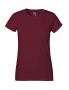 Klassisk T-skjorte for kvinner bordeaux