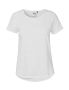 T-skjorte med brette ermer for kvinner ash grey