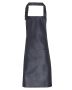 Faux Leather Bib Apron Marineblå