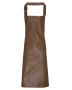 Faux Leather Bib Apron