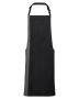 Contrast Bib Apron Svart