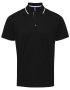 Men's Contrast Polo Svart