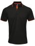 Men's Contrast Polo Svart