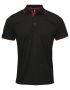 Men's Contrast Polo Svart