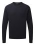 Mens Crew Neck Cotton Marineblå