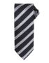 Waffle Stripe Tie Svart