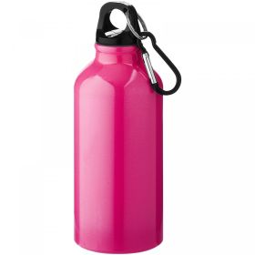 Oregon 400 ml aluminiumsflaske med karabinkrok Rosa