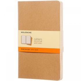 Moleskine Cahier Journal L – linjert Brun