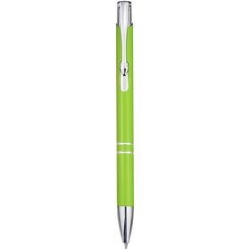 Moneta kulepenn i resirkulert aluminium (svart blekk) Lime