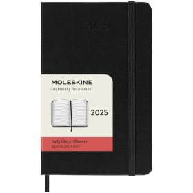 Moleskine 12 måneders dagskalender, hardt omslag Svart