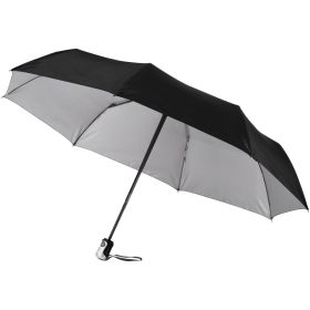 Alex 21.5" sammenleggbar automatisk åpne/lukke paraply Svart