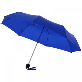 Ida 21.5" sammenleggbar paraply Blå