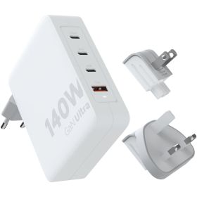 Xtorm XVC2140 GaN Ultra 140 W-reiselader med 240 W USB-C PD-kabel Hvit