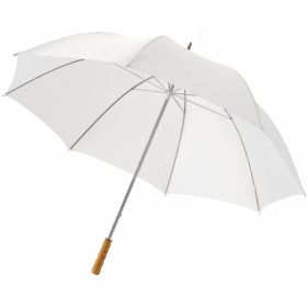 Karl 30" golfparaply med trehåndtak Hvit