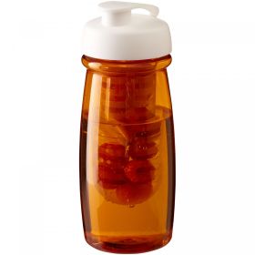 H2O Active® Pulse 600 ml sportsflaske og infuser med flipp lokk Transparent oransje