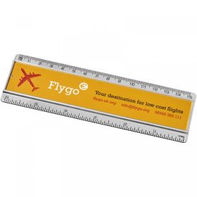 Ellison 15 cm plastlinjal med papirinnsats Transparent