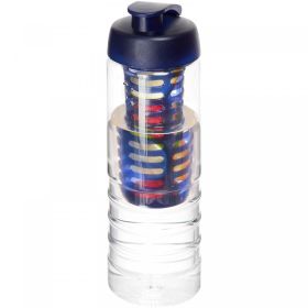 H2O Active® Treble 750 ml flaske med flipp lokk og infuser Transparent