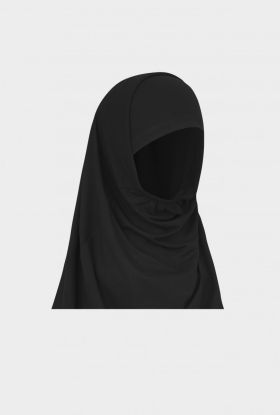 Todelt hijab Svart