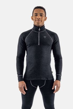 Termo Wool Light 2.0 Turtleneck w. Zip M Svart