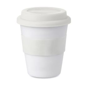 Astoria tumbler kopp med silikon lokk Hvit