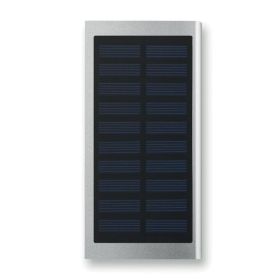 Solar Powerflat solcelle powerbank Sølv
