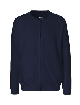 Unisex jakke m. Glidelås Marineblå