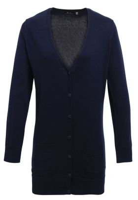 Ladies Long Cardigan Marineblå