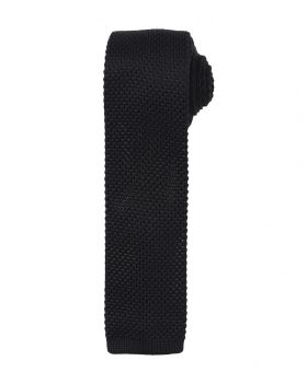 Slim Knitted Tie Svart