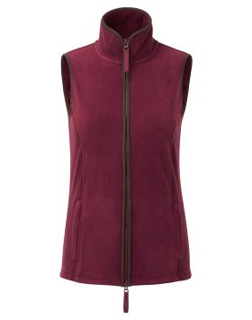 Ladies Artisan Vest Vinrød/Brun