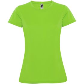 Montecarlo kortermet teknisk t-skjorte for dame Lime