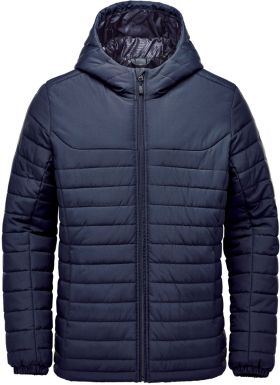 Nautilus Quilted Hoody Marineblå